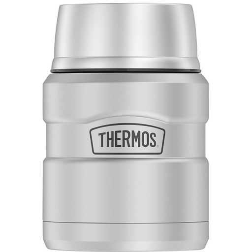 Thermos Insulate Food Container, 470 ml, Matte Silver (This style is offered only until stock is depleted)