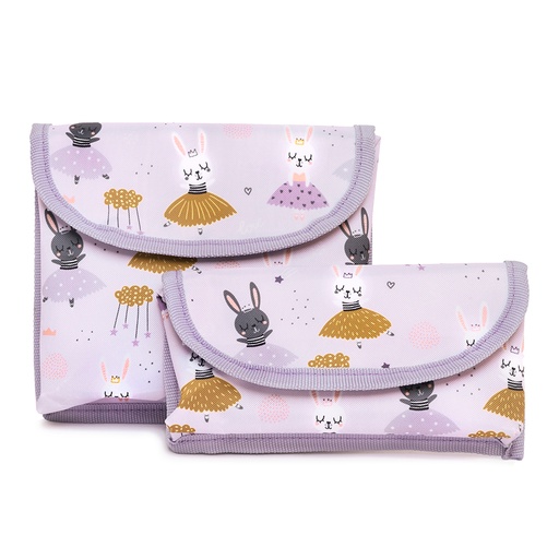 Set of 2 Snack and Sandwich Pockets, Ballerina