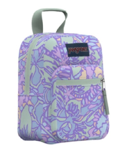 Jansport Big Break Lunch Box, Fluid Floral Lilac (This style is offered only until stock is depleted)