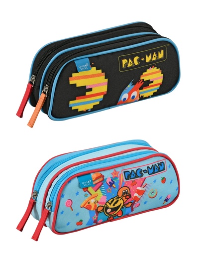 2 compartments Pencil Case, Pac-Man Collection, Various Models (This style is offered only until stock is depleted)