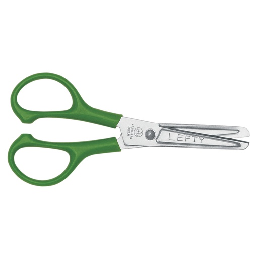 School Scissors, 5 inches, Semi-pointed, left-handed