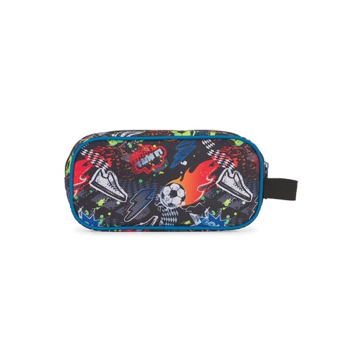 Bond Street Half Moon Pencil Case, Soccer