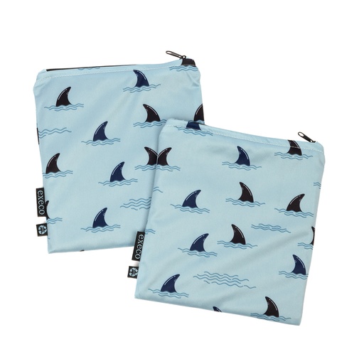 Pochettes à sandwich et collation Execo, ens. de 2 pochettes, Requins