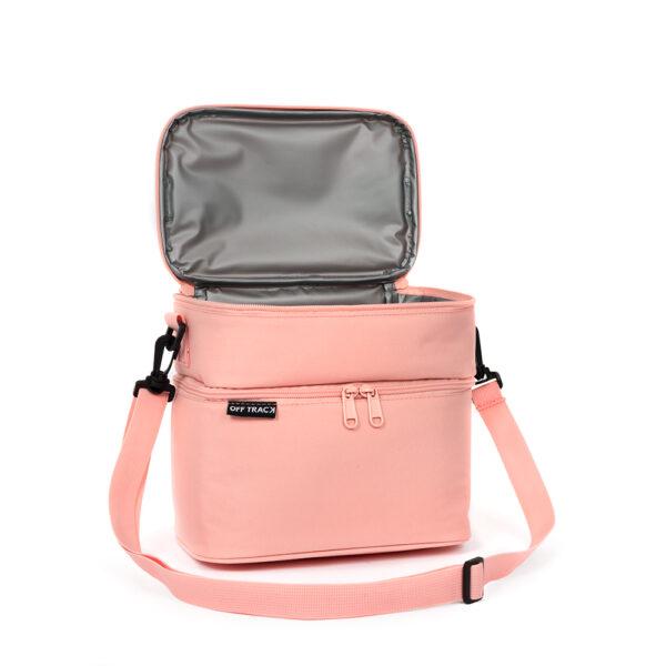 Off Track Lunch Box with 2 compartments, Pink