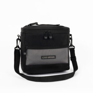 Louis Garneau Lunch Box with 2 compartments, Black and gray