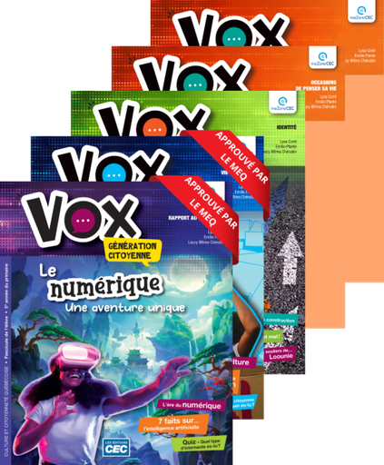 Vox 5e année - Ensemble des 5 fascicules (9782766211029)