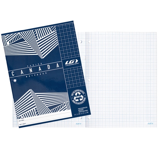 Metric Quadruled Notebook, Louis Garneau, 40 pages (#40412325), Blue