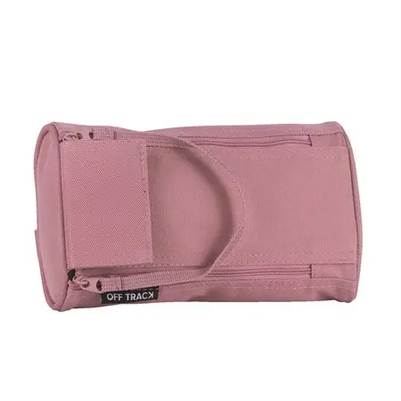 Étui à crayons 2 zippers Off track, Rose