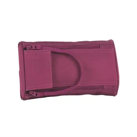 Étui à crayons 2 zippers Off track, Framboise