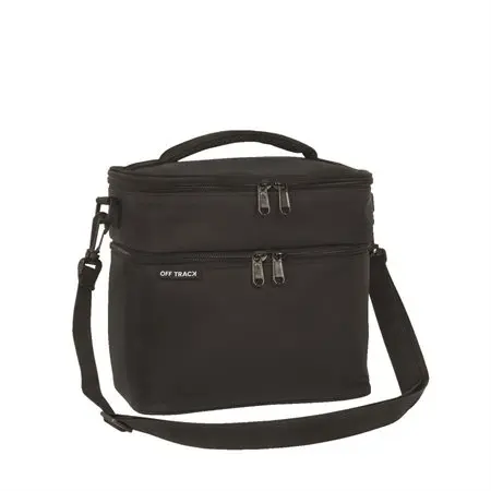 Boîte à lunch 2 compartiments Off track, Noir