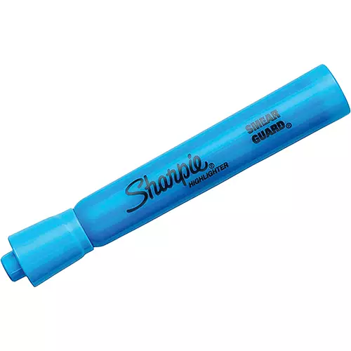 Surligneur biseauté Sharpie, Bleu