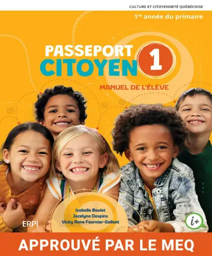 Passeport citoyen - 1ère année, Manuel de l'élève, versions imprimée et numérique (ISBN: 9782766160662)