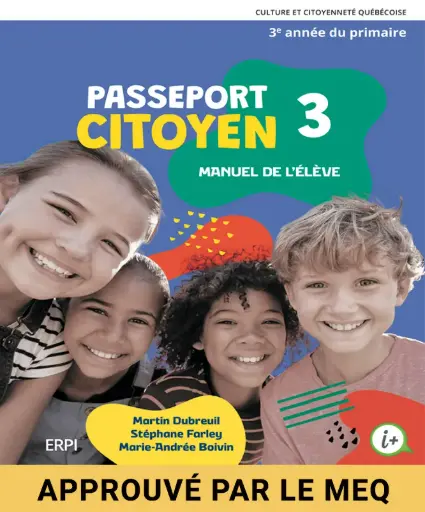Passeport citoyen - 3e année, Manuel de l'élève, versions imprimée et numérique (ISBN: 9782766158010)