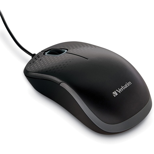 Silent Corded Optical Mouse, Black