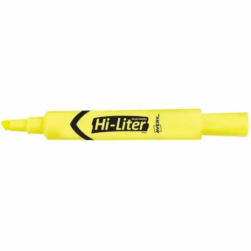 Surligneur Desk Style Hi-Liter® - Avery®, Jaune